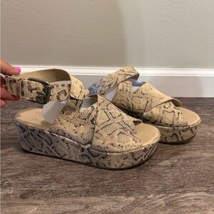 Matisse Snakeskin Platform